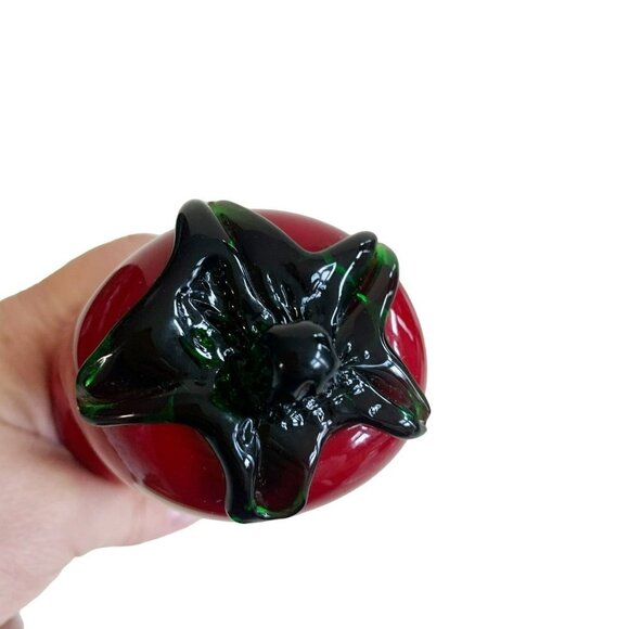 Vintage Hand Blown Glass Red Pepper - Picture 4 of 7